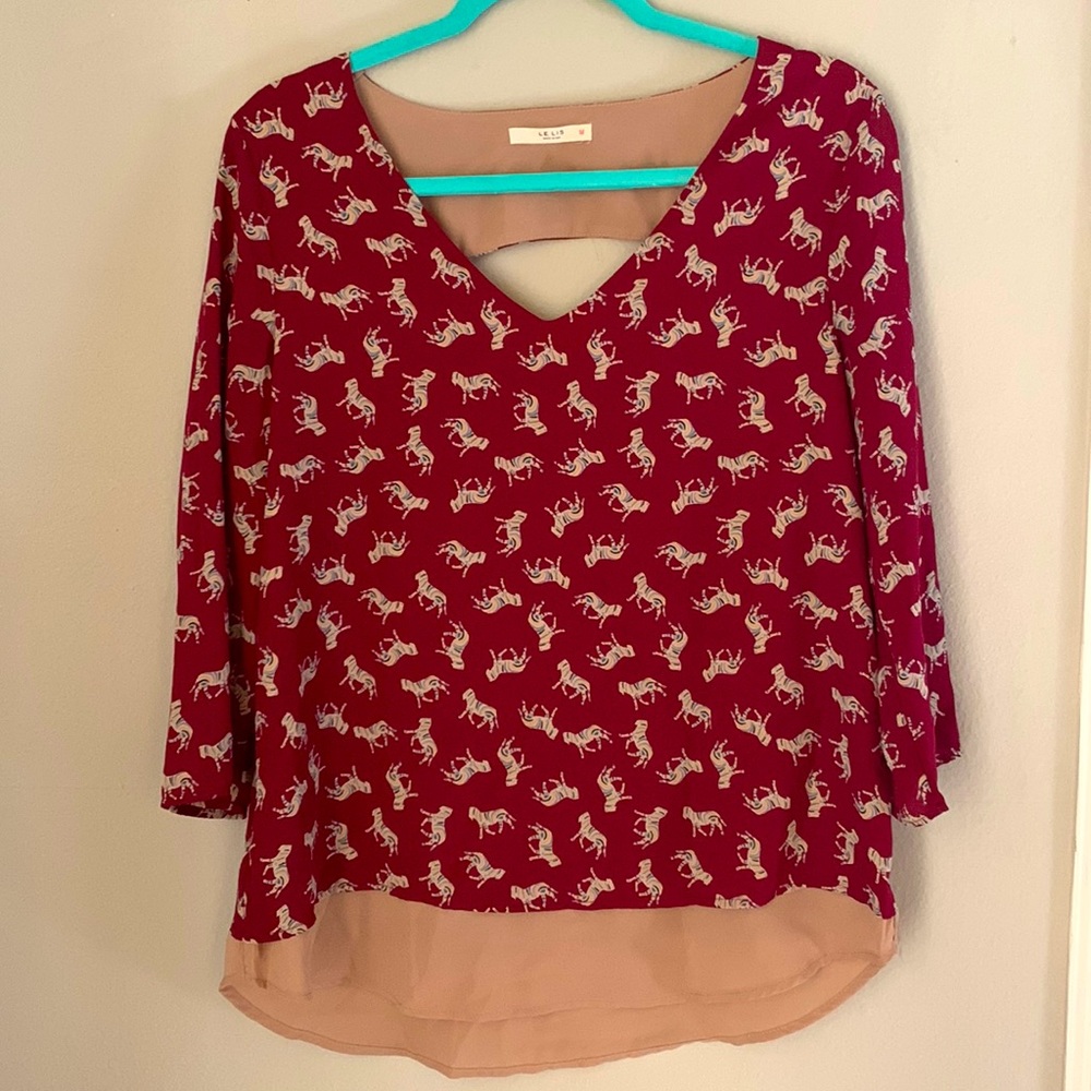 NWOT ModCloth Zebra Shirt